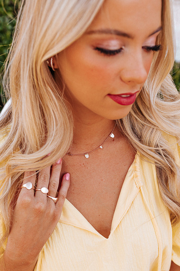 Kendra Scott Adeline Strand Necklace In Rose Gold Image - 1
