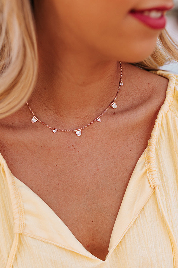 Kendra Scott Adeline Strand Necklace In Rose Gold Image - 2