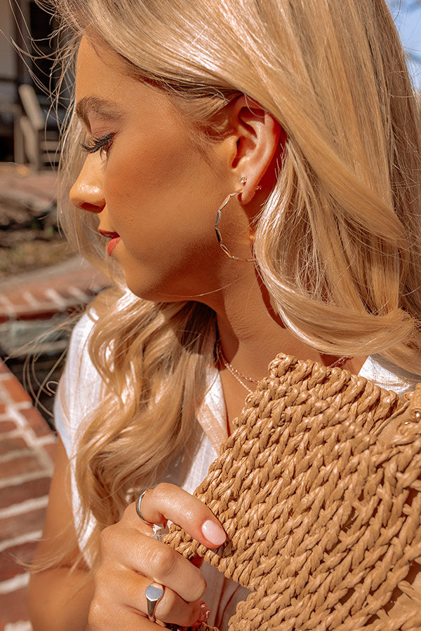 Kendra Scott Brooke Hoop Earrings In Rose Gold Image - 1