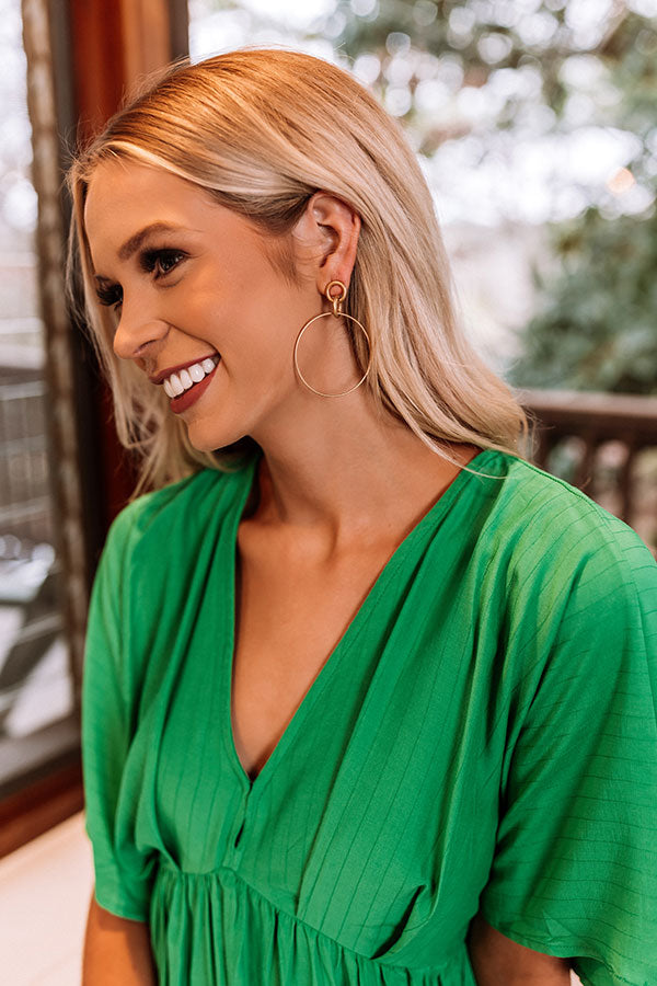 Visiting Cali Hoop Earrings Image - 1