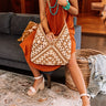 Lovely Island Woven Tote In Tan Image - 1