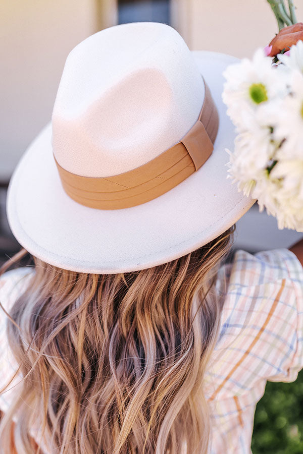 Send Me A Letter Felt Fedora In Ivory Image - 2