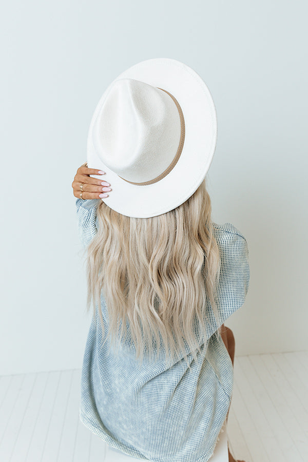 Hilton Head Island Faux Suede Fedora