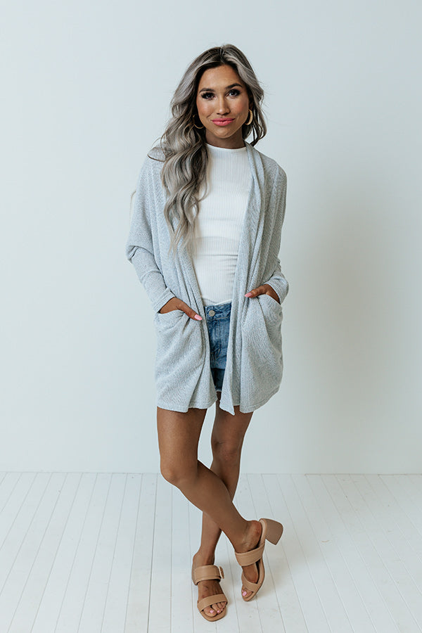 After Work Social Cardigan in Light Sky Blue Image - 1