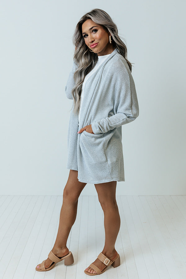 After Work Social Cardigan in Light Sky Blue Image - 2