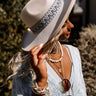 Rooftop Deck Felt Fedora In Cream Image - 1