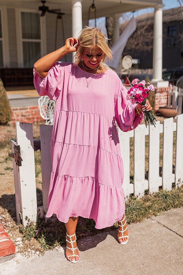 Blessings Everywhere Midi In Blush Curves Image - 2