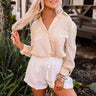 Courage Within Button Up Top In Yellow Image - 1