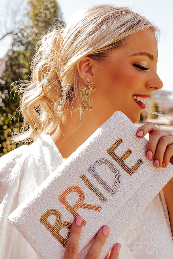 Bride Earrings In Gold