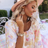 Sunshine On The Horizon Earrings In Rose Quartz Image - 1