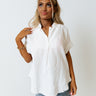 California Cabana Shift Top In White Image - 1
