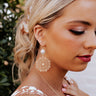 Sunshine On The Horizon Earrings In White Image - 1