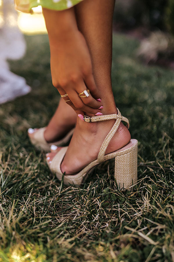 The Darla Raffia Heel Image - 2