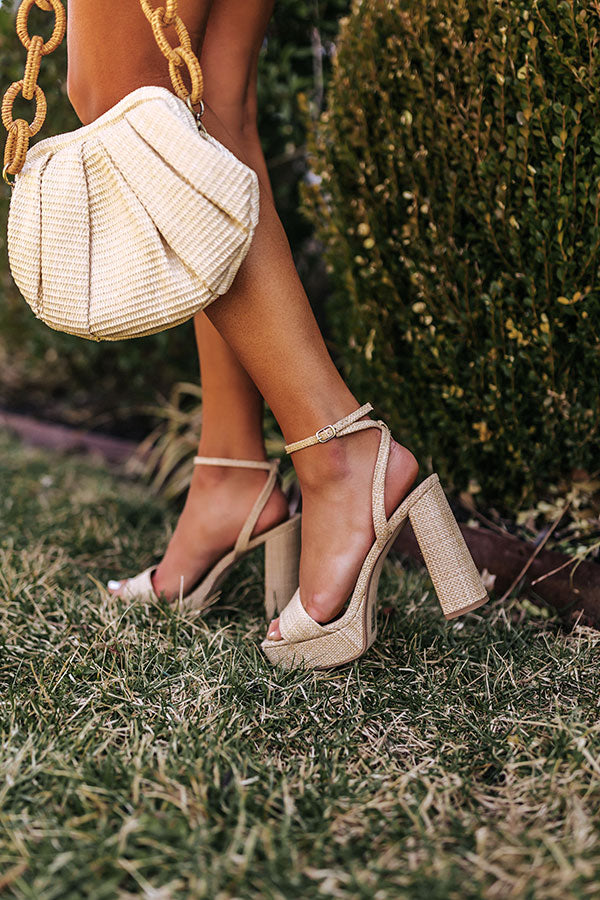 The Darla Raffia Heel