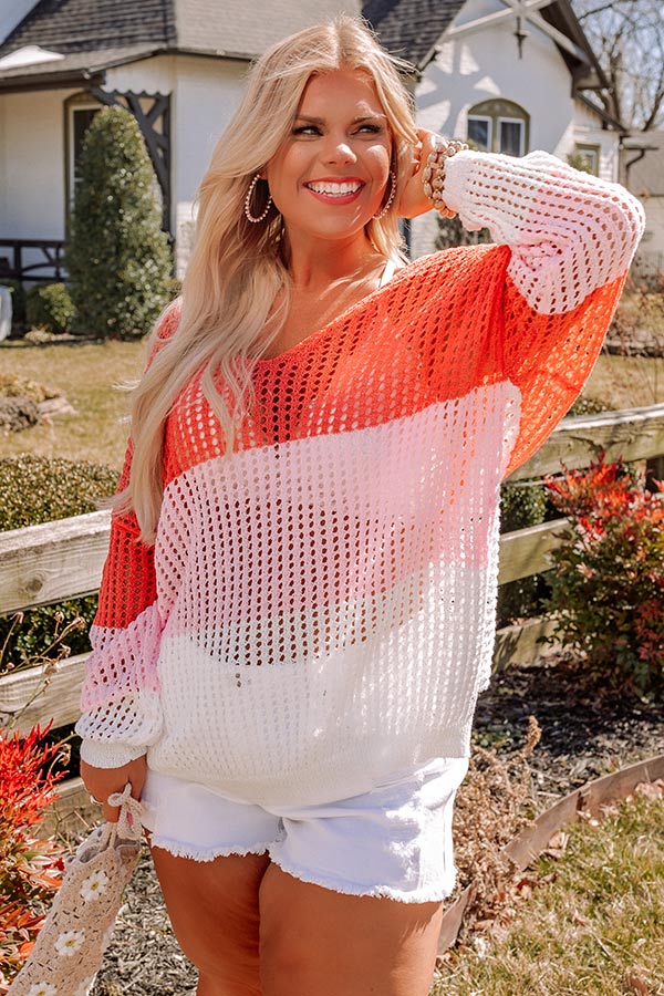 Day On The Beach Knit Top Curves Image - 2