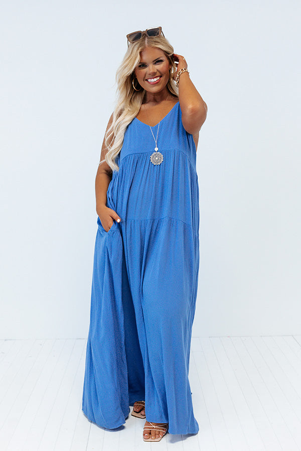 Travel Life Maxi in Airy Blue Curves Image - 1