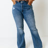 The Kelson High Waist Distressed Flare Curves Image - 1