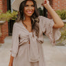 Pretty City Front Tie Romper Image - 1