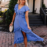 Summer Hot Spot Midi In Dark Airy Blue Image - 1