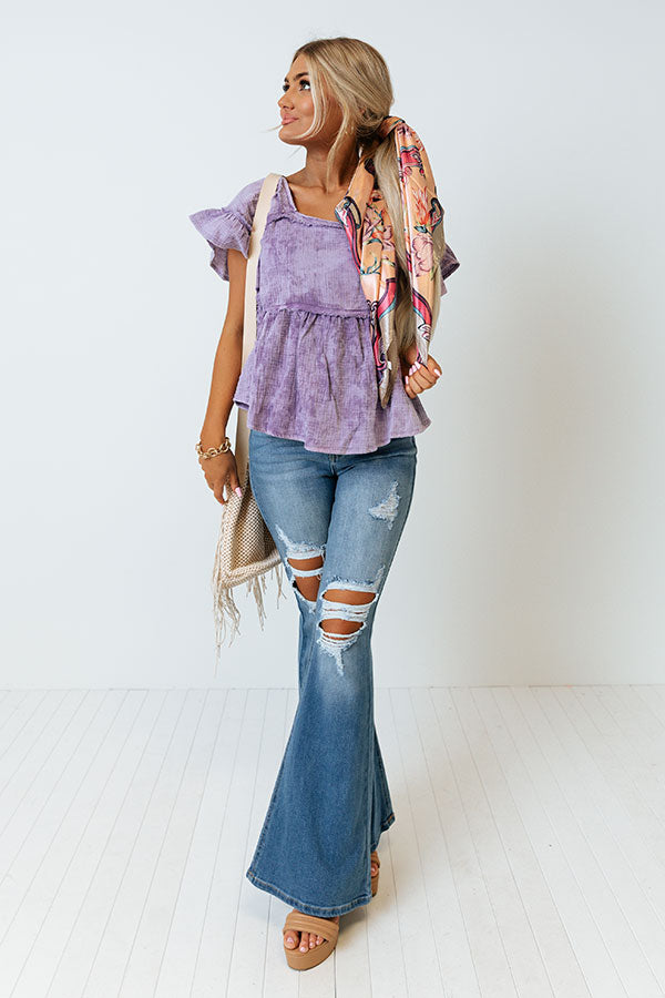 Pick A Spot Shift Top In Lavender Image - 1