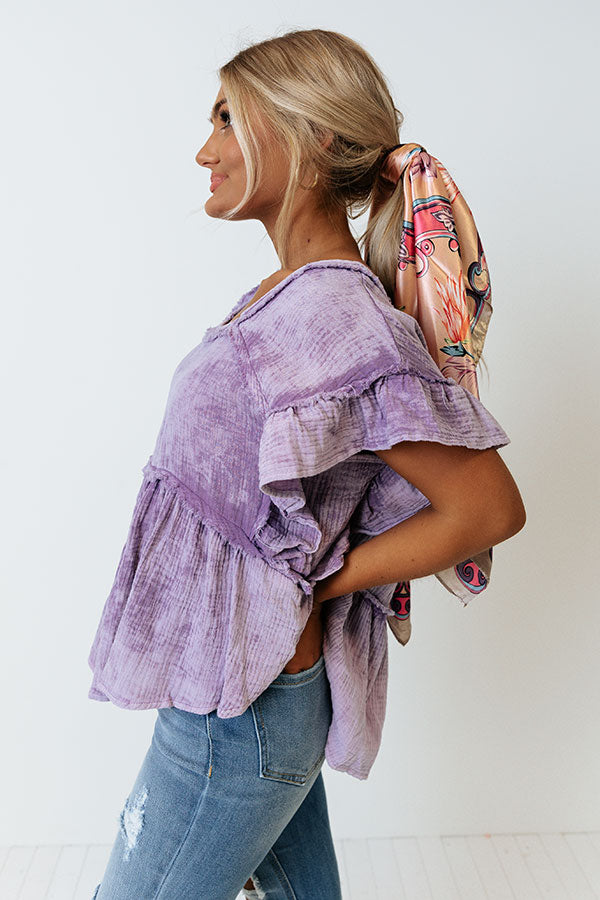 Pick A Spot Shift Top In Lavender Image - 2