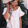 Pick A Spot Shift Top In White Image - 1