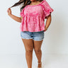 Pick A Spot Shift Top In Pink Curves Image - 1