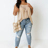 Beachy Bonding Shift Tank In Iced Latte Curves Image - 1