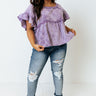 Pick A Spot Shift Top In Lavender Curves Image - 1