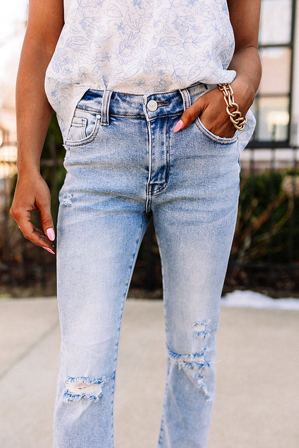 Risen The Lona Midrise Distressed Jean Image - 2