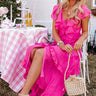 Summer Hot Spot Midi In Hot Pink Image - 1