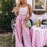 Hazelle High Waist Trousers In Blush Image - 1