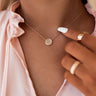 Kendra Scott Stamped Dira Coin Pendant Necklace In Rose Gold Image - 1