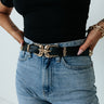 First Stop To Fabulous Faux Leather Belt In Black Image - 1