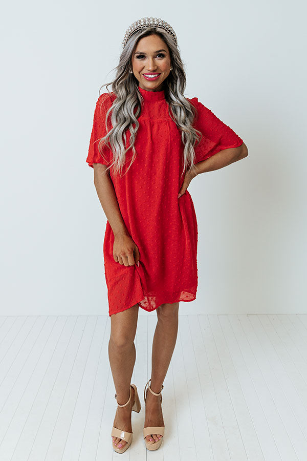 The It Crowd Shift Dress In Red