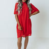 The It Crowd Shift Dress In Red Image - 1