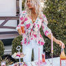 Sweet Georgia Peach Front Tie Top In Pink Image - 1