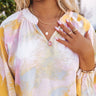 Better Be Glam Layered Necklace In Pink Image - 1