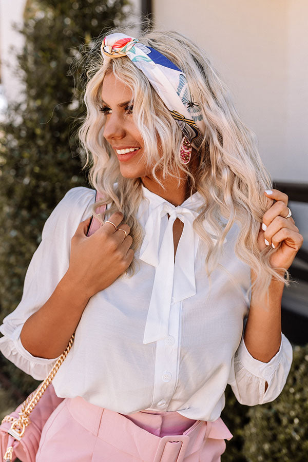 Happy Vibes Scarf In Ivory Image - 1