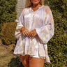 Bubbly Personality Shift Top In Lavender Curves Image - 1