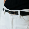 Take A Second Faux Leather Belt In Black Image - 1