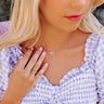 Kendra Scott Elisa Satellite Pendant Necklace In Gold Pink Watercolor Drusy Image - 1
