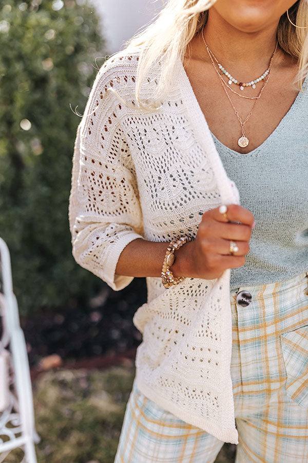 Sunshine Horizon Knit Cardigan Image - 2