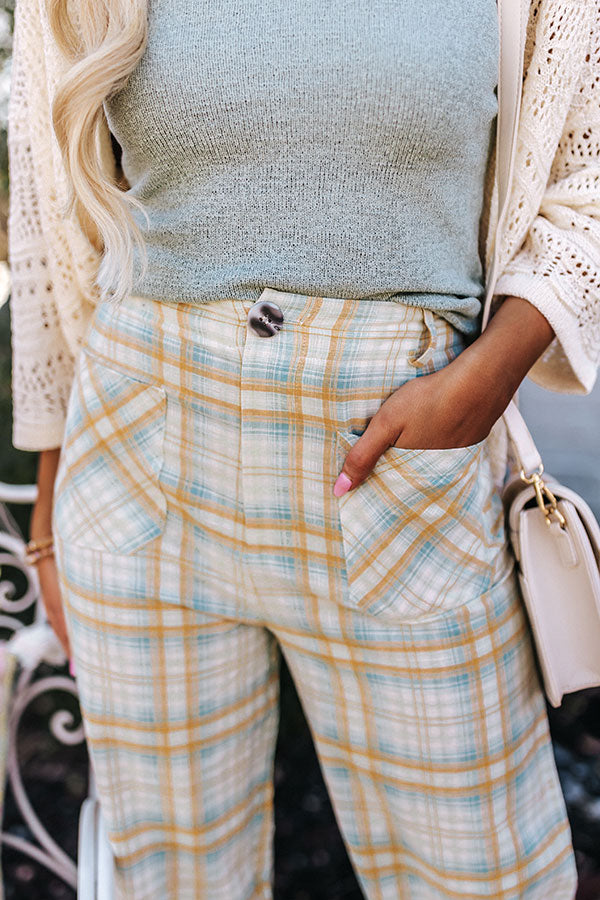 The Sibina High Waist Plaid Pants Image - 2