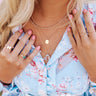 Better Be Glam Layered Necklace In Clear Image - 1