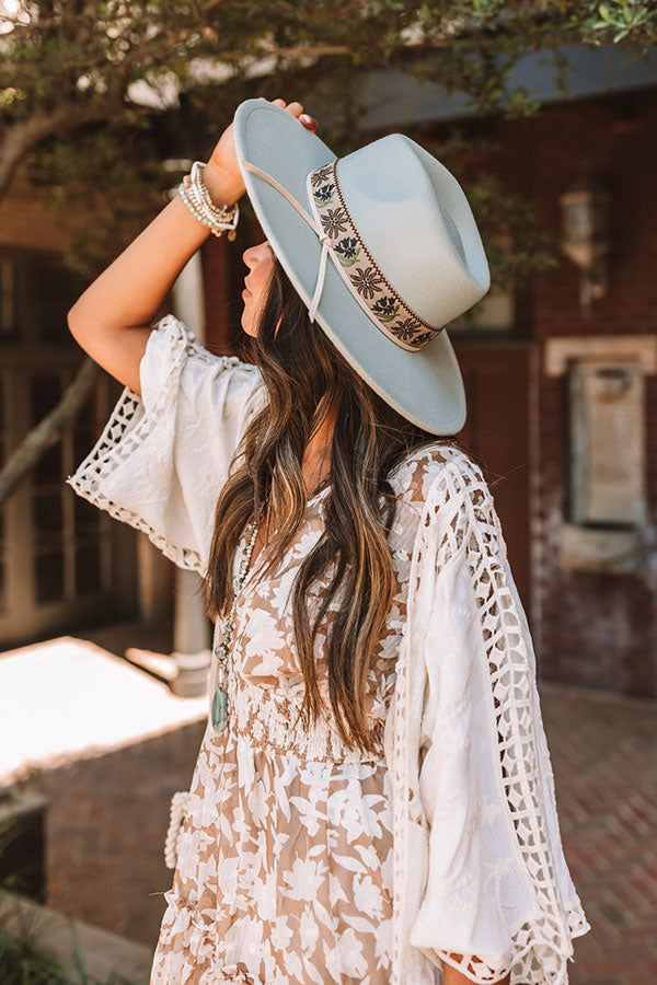 Society Sweetie Felt Fedora In Mint