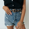 Making Grand Plans Embroidered Belt In Black Image - 1