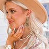 Somewhere Tropical Earrings In Gold Image - 1