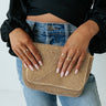 Champagne Hangout Rhinestone Purse In Gold Image - 1
