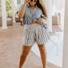 The Glee High Waist Stripe Shorts Curves Image - 1